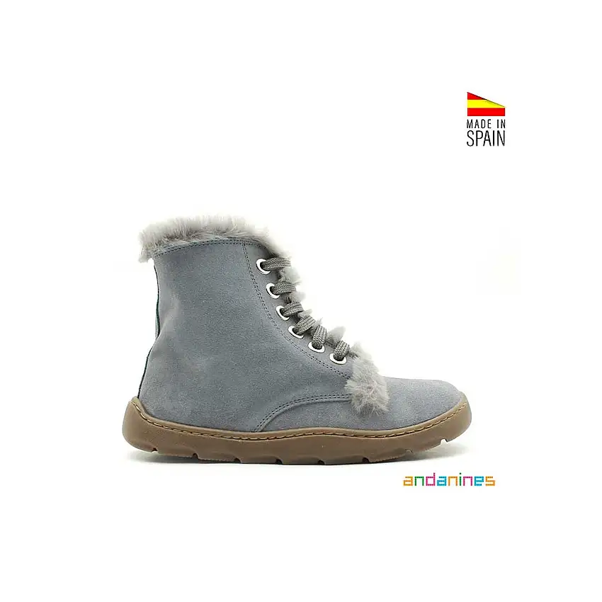 Bota azul de invierno