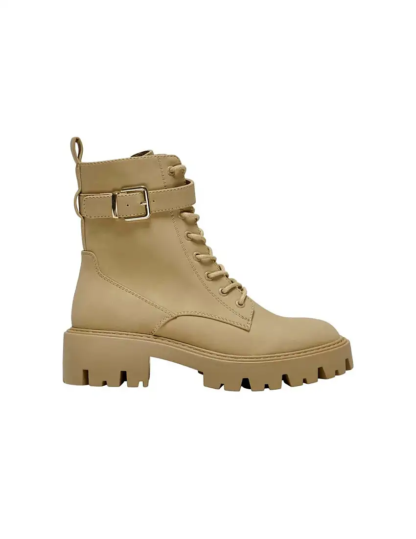 Bota Biker Only Onlbetty Beige