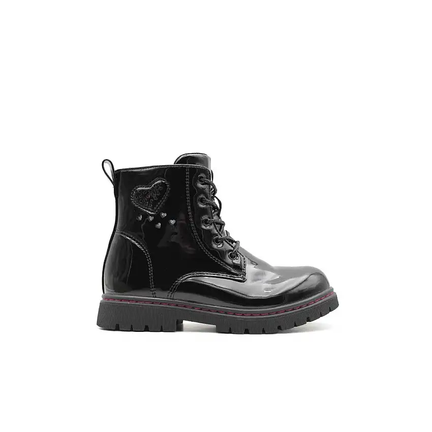 Bota charol militar negra