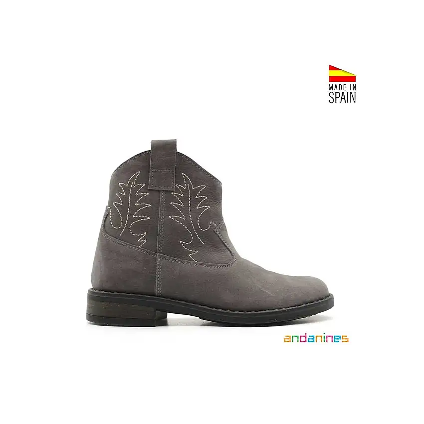 Bota gris nobuck Andanines