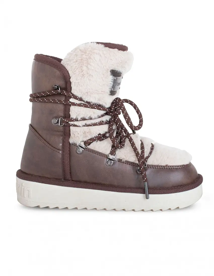 Botas Australianas Cordones Cuero Pelo