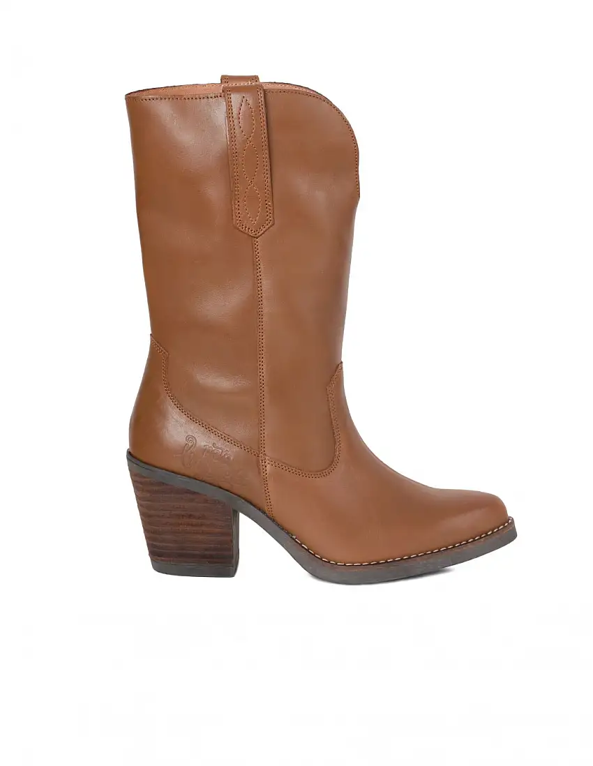Botas Cowboy Piel Marrón PERA LIMONERA