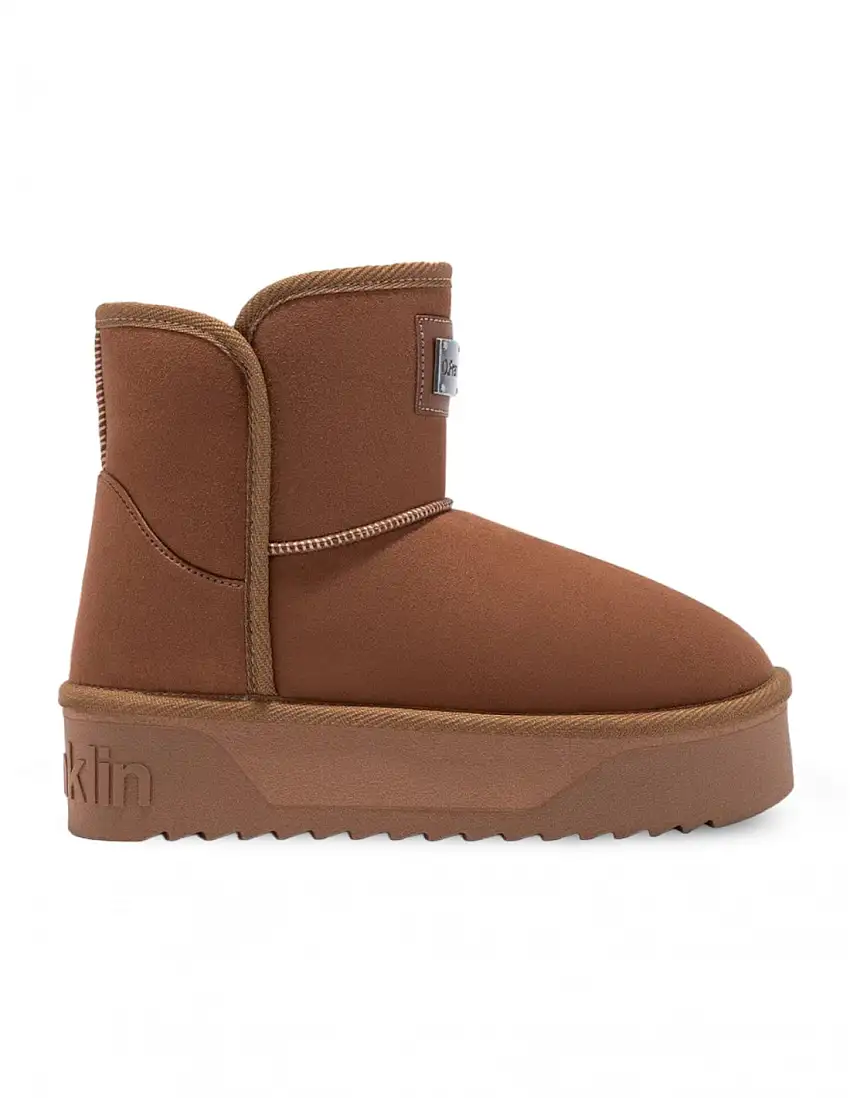 Botas Pelo Plataforma Cuero D. FRANKLIN