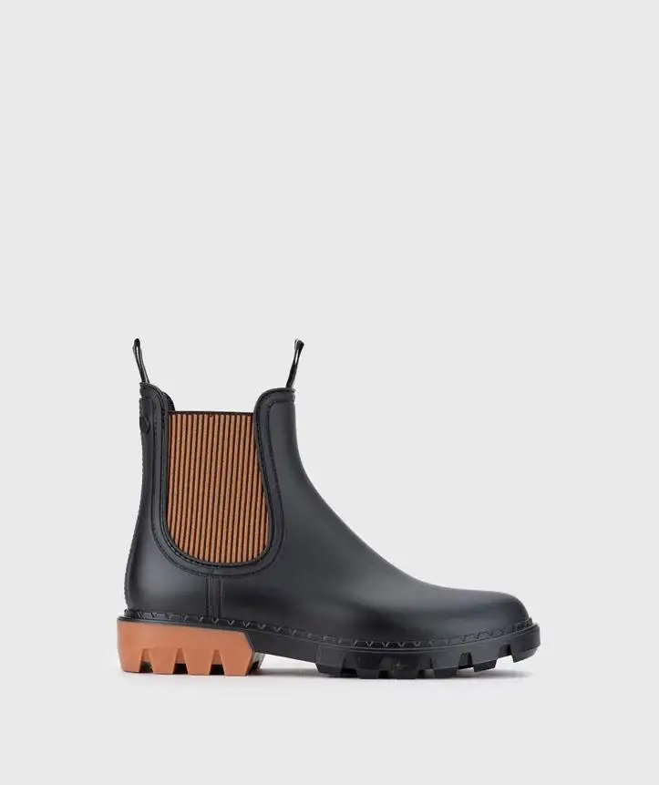 Botín de agua Rock Igor W10280-002 Negro/Caramelo Mujer