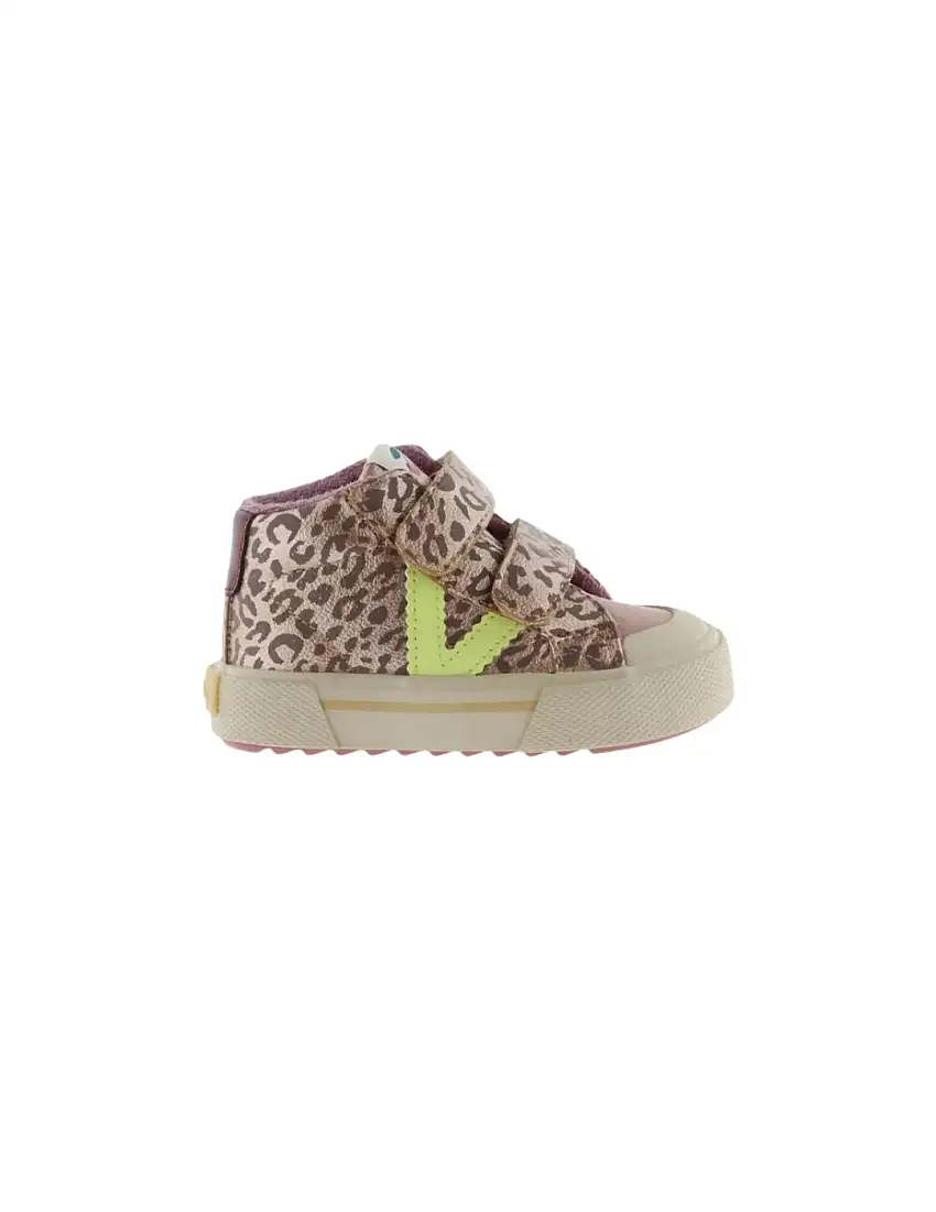 Botines Victoria Tribu Metal Animal Print Nude