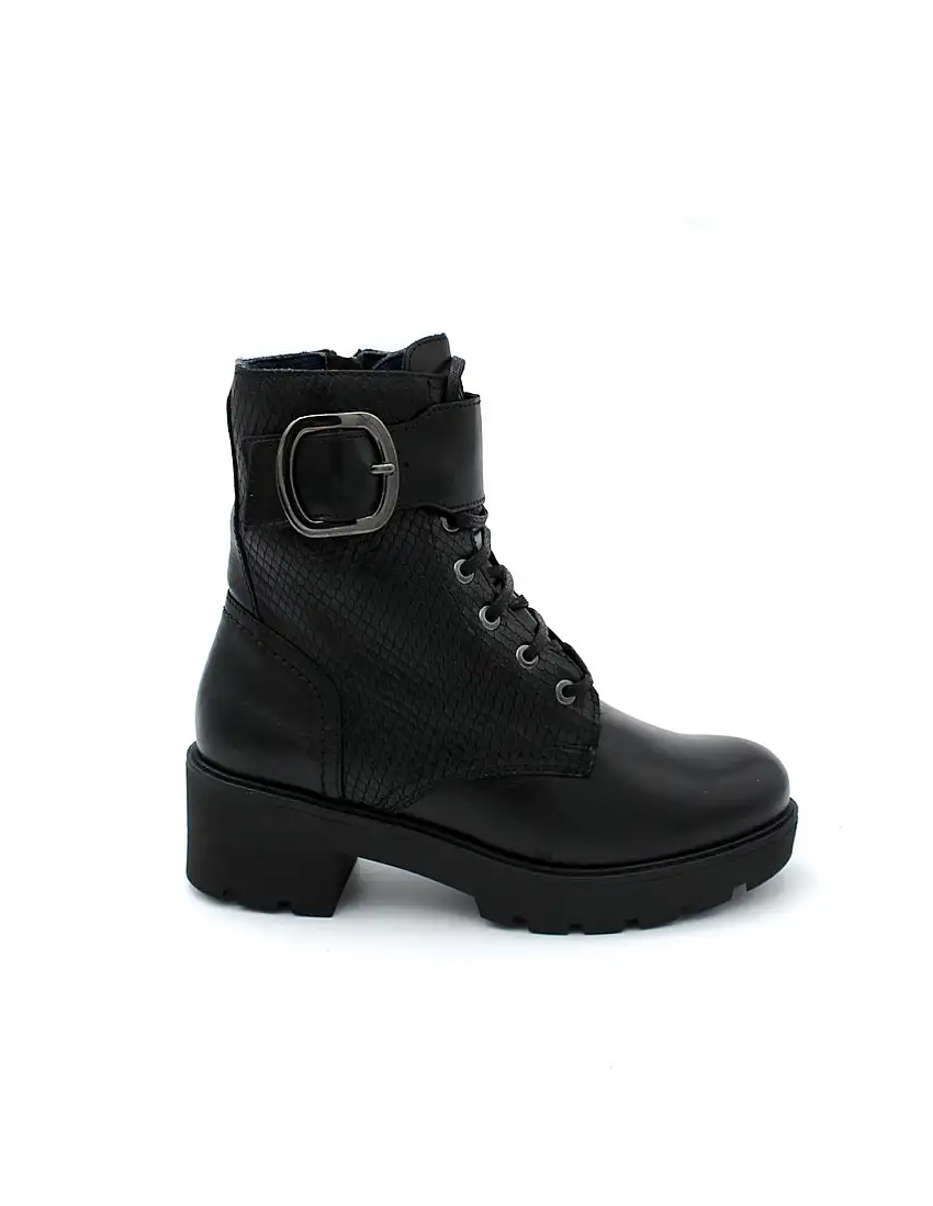 Botín Militar Baerchi 40503 Negro Mujer