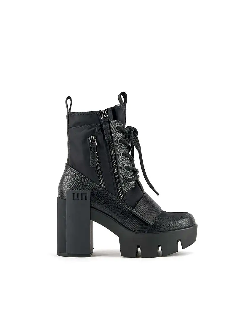 Botín mujer United Nude Grip Combat Mid negro