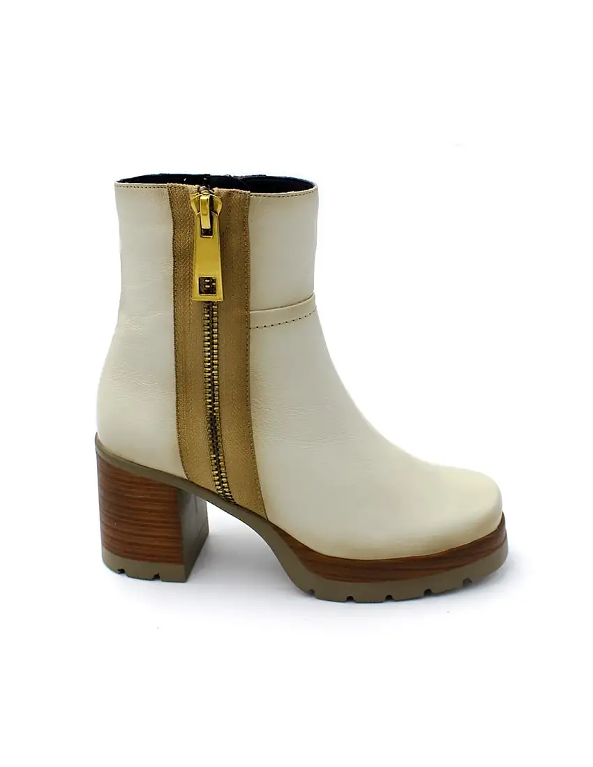 Botín Plataforma Dorking Safe D9413-AL Porcelana Mujer