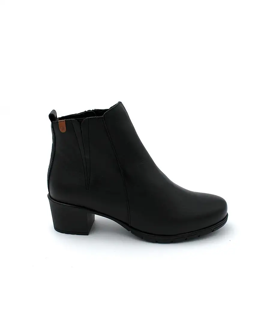 Botin Tacón Confort Valeria's 9544 Negro Mujer