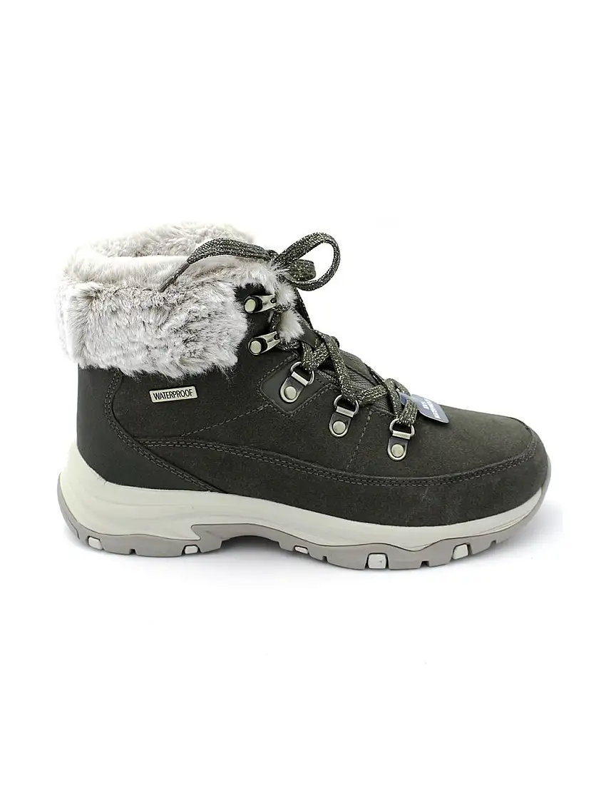 Botín Trego-Snow Worries Skechers 167882 Oliva Mujer