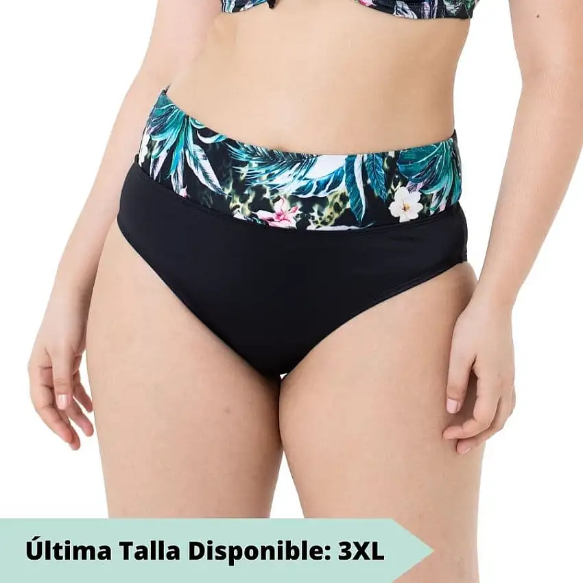 braga bikini de talle alto estampada, kinabalu de dorina.