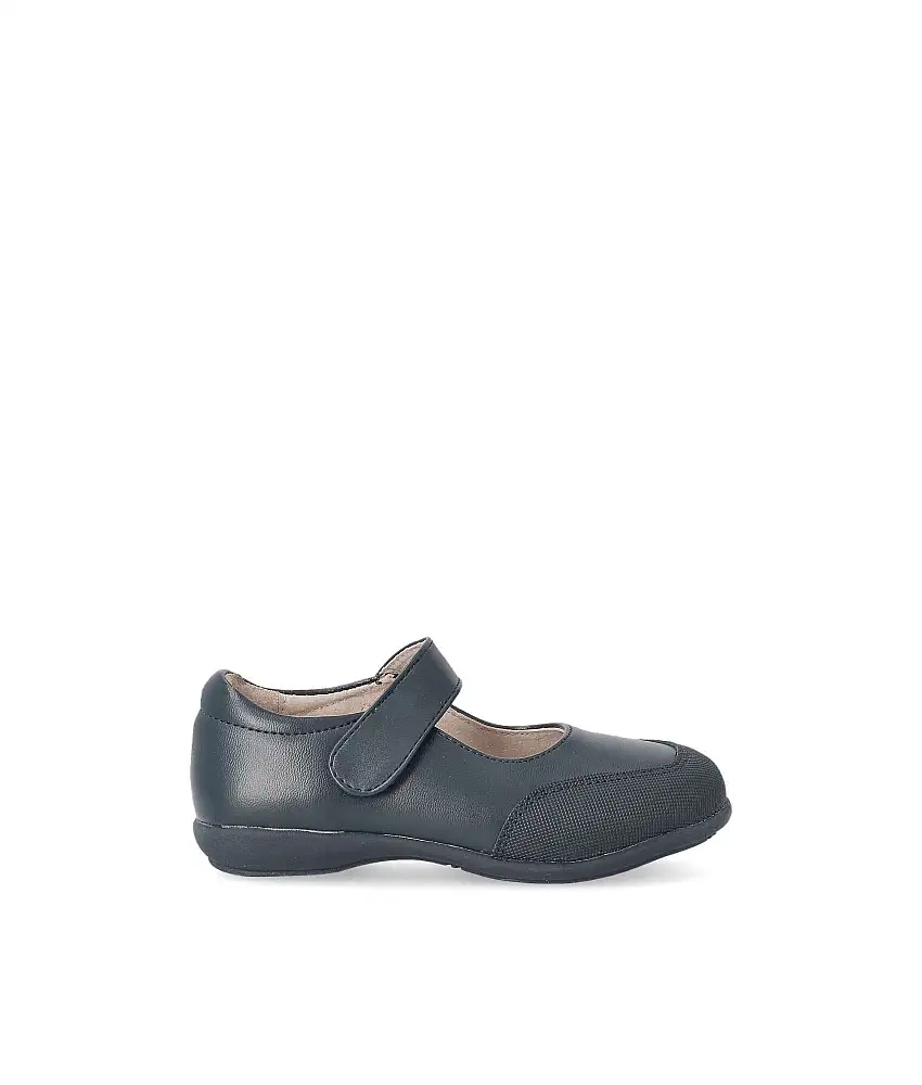 BUBBLE Zapato colegial velcro piel niña