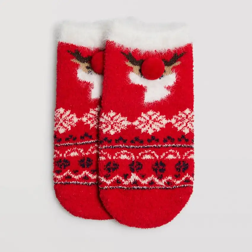 Calcetines bebé antideslizantes, especial navidad, ysabel mora.