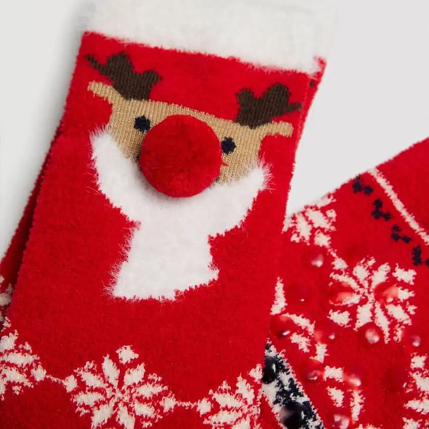 Calcetines mujer antideslizantes, especial navidad, ysabel mora.