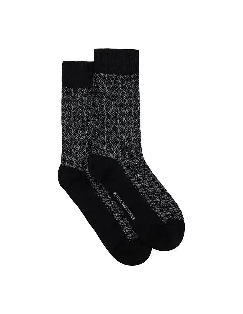 Calcetines Estampados Petrol Industries Cuadrado Marino