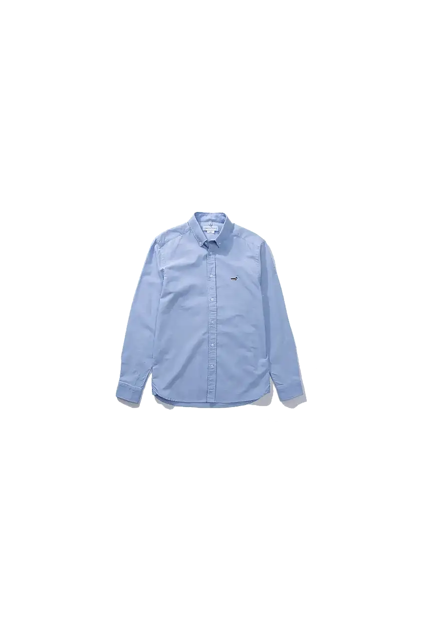 Camisa Bd shirt duck patch Light Blue Oxford