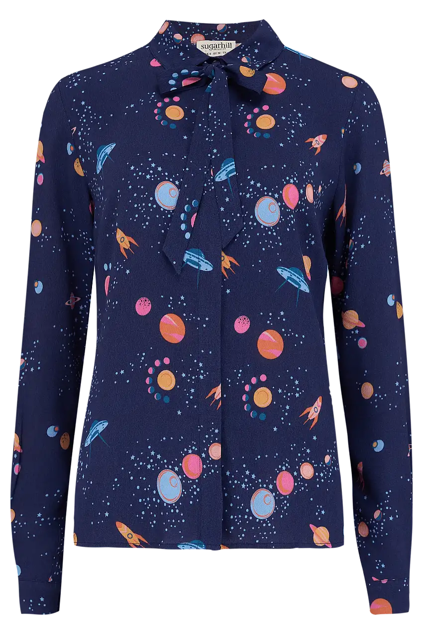 Camisa Catrina Azul marino UFO Space