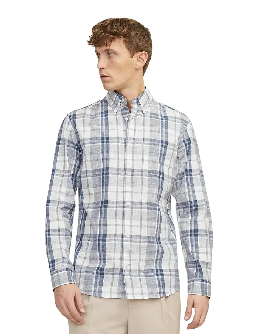 Camisa Cuadros Jack & Jones BluBrook Azul