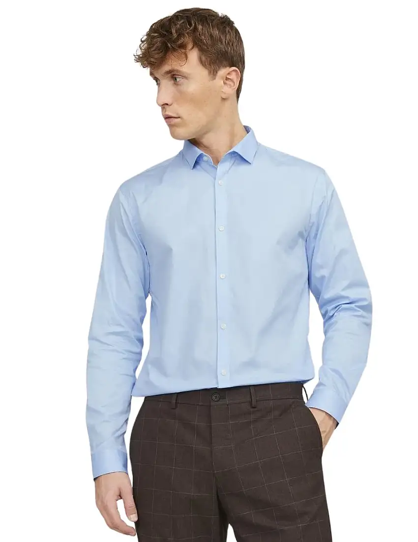 Camisa Formal Jack & Jones Azul Claro