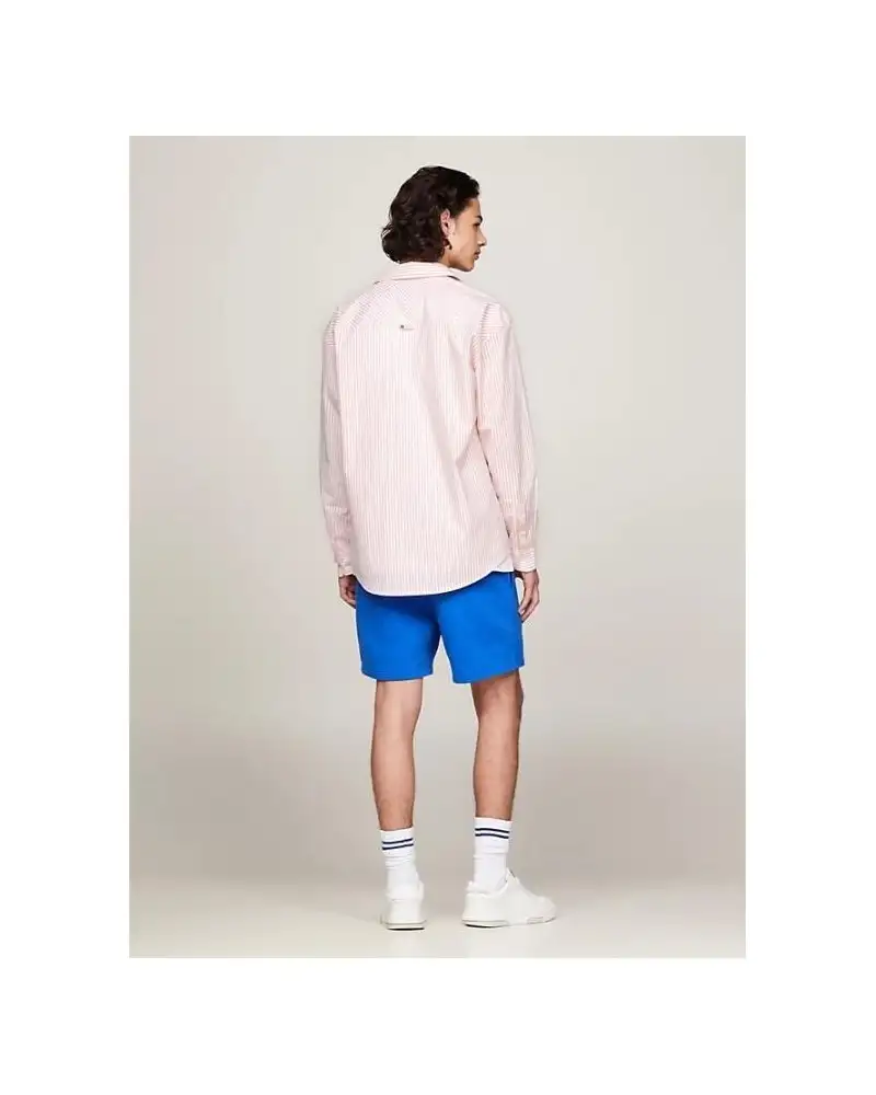 CAMISA MANGA LARGA TOMMY JEANS MAN RELAXED CLASSIC SHIRT TICKLED PINK STRIPE