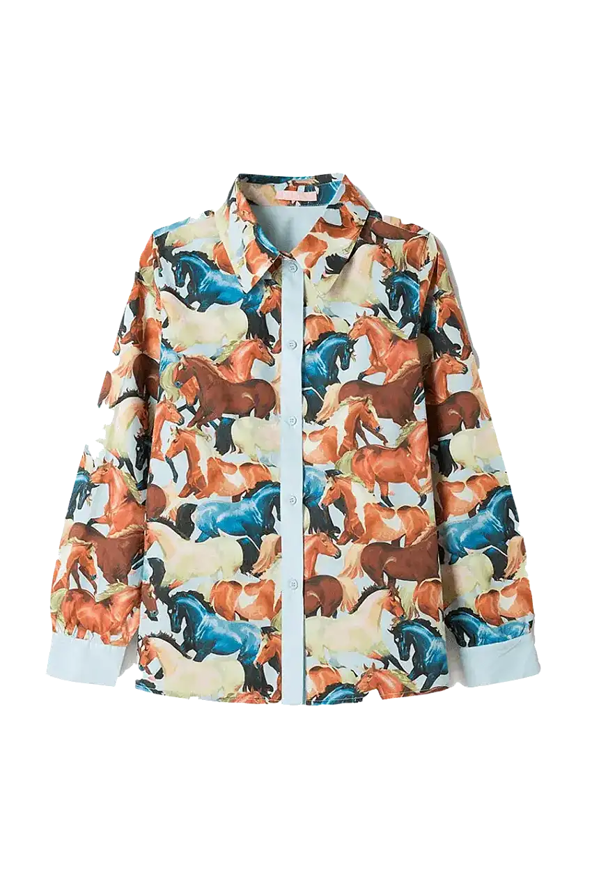 Camisa Popelín Caballos