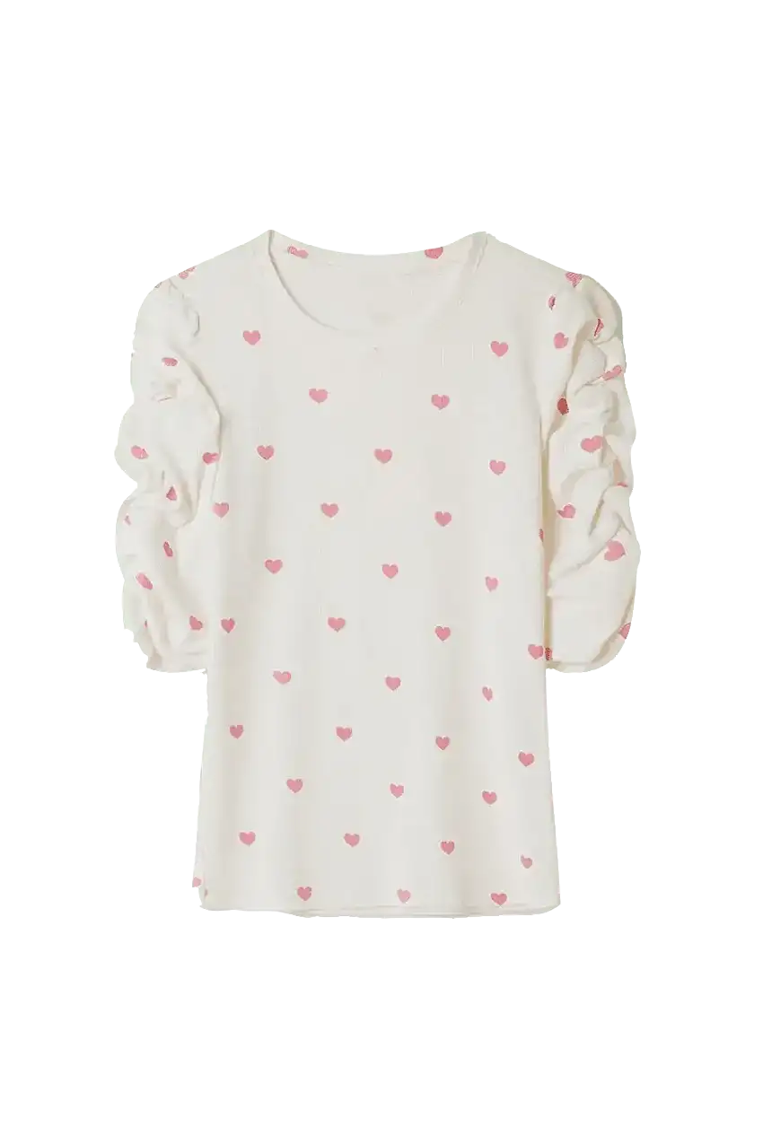 Camiseta Abullonada Corazones