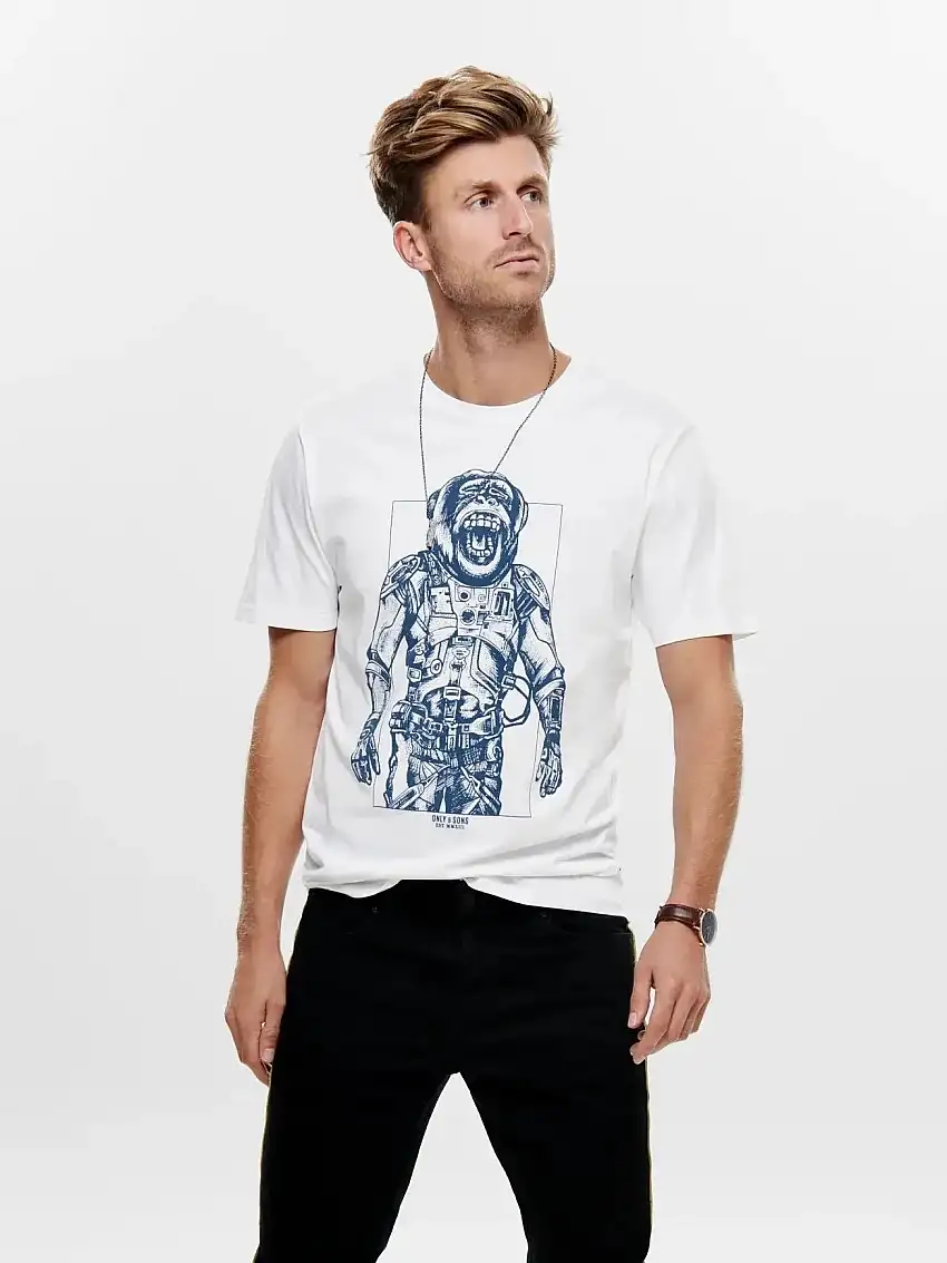 Camiseta con estampado frontal