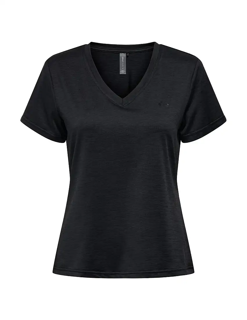 Camiseta Cuello Pico ONLY PLAY Core Negro