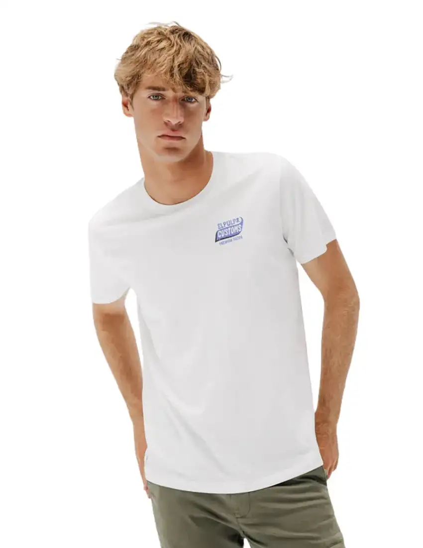 Camiseta El Pulpo Customs Blanco
