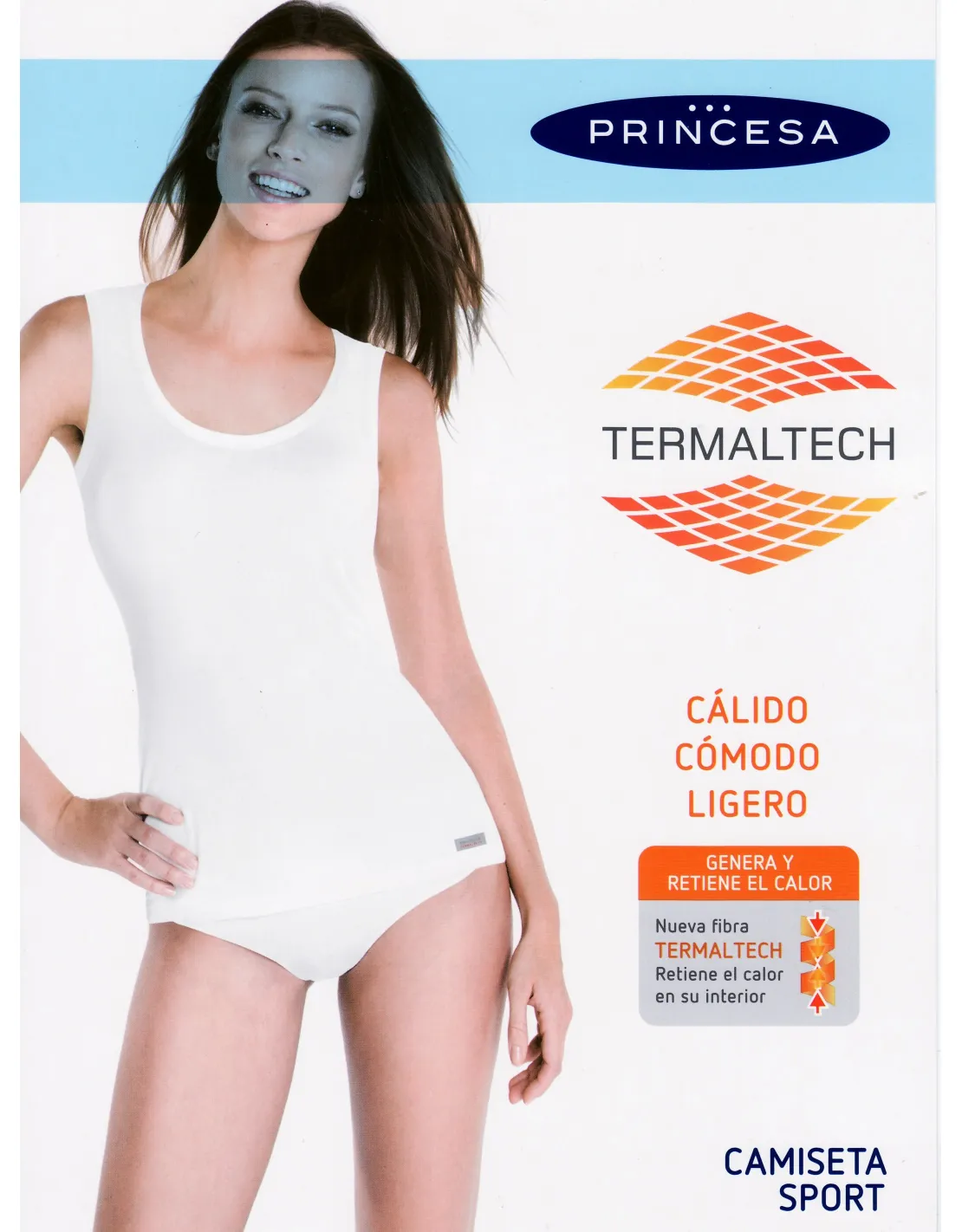 Pack 3 Camiseta TERMICA interior de tirantes de Playtex