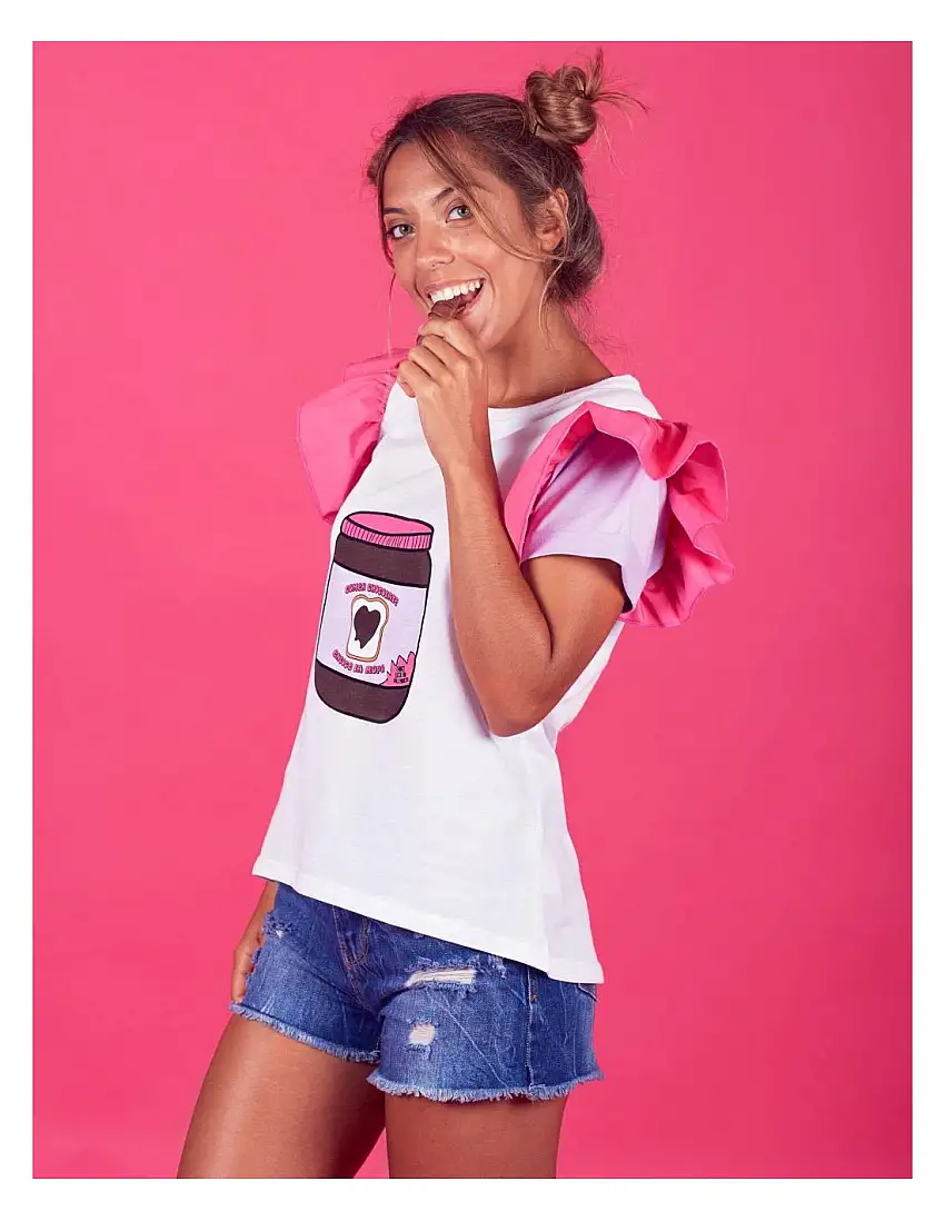 Camiseta Mamá e Hija Mensaje Chocolate PERA LIMONERA