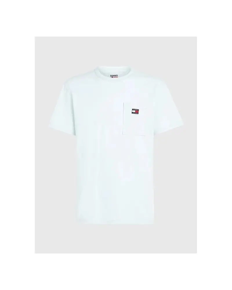 CAMISETA MANGA CORTA TJM CLSC BADGE POCKET TEE SHIMMERING BLUE