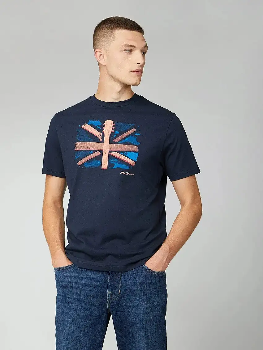 Camiseta Smashed Guitar Union Jack