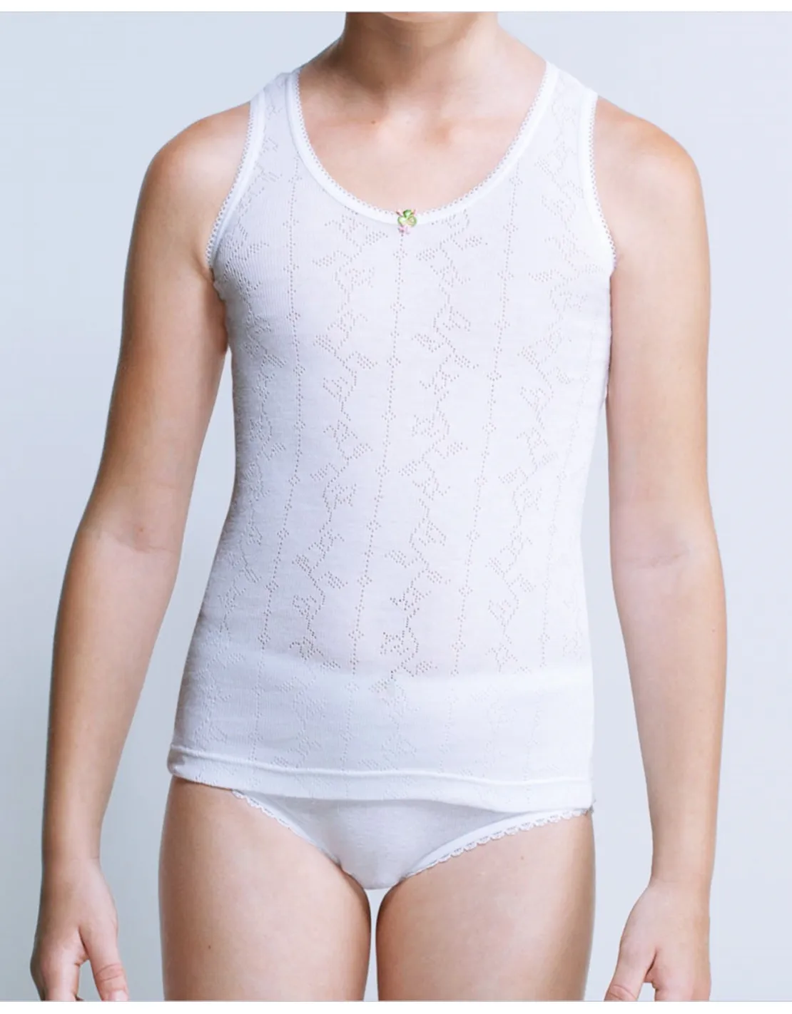 Camiseta Tirante calada Ancho niña LLorens