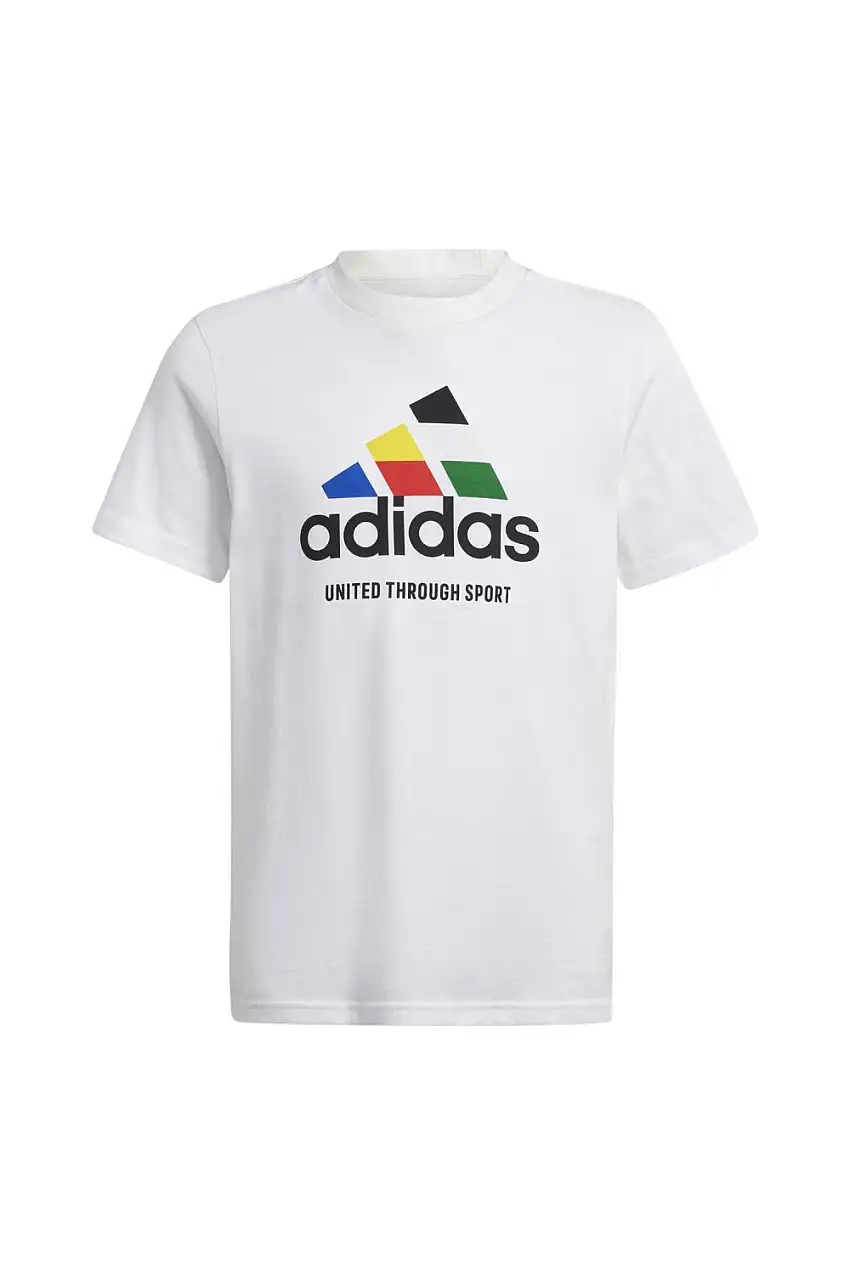 Camisetas niños Adidas tiro nations blanco iw8148