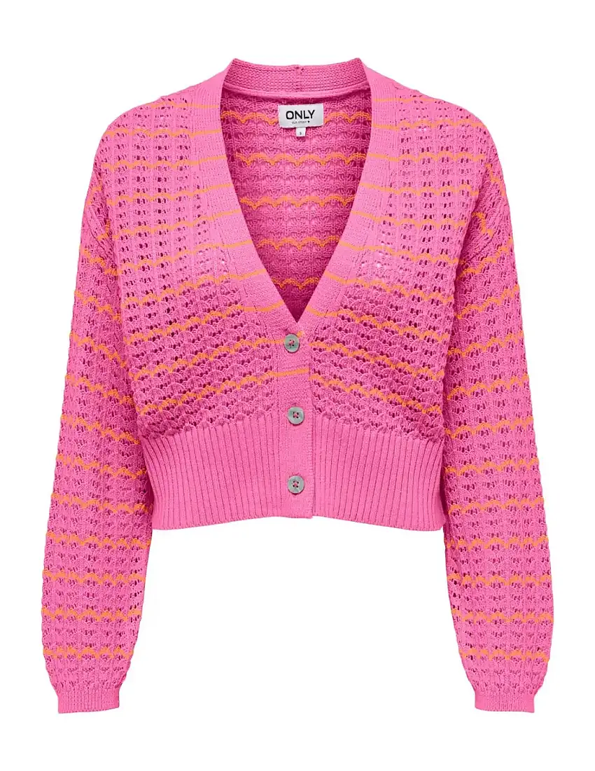 Cárdigan Corto Only Onlasa Rosa