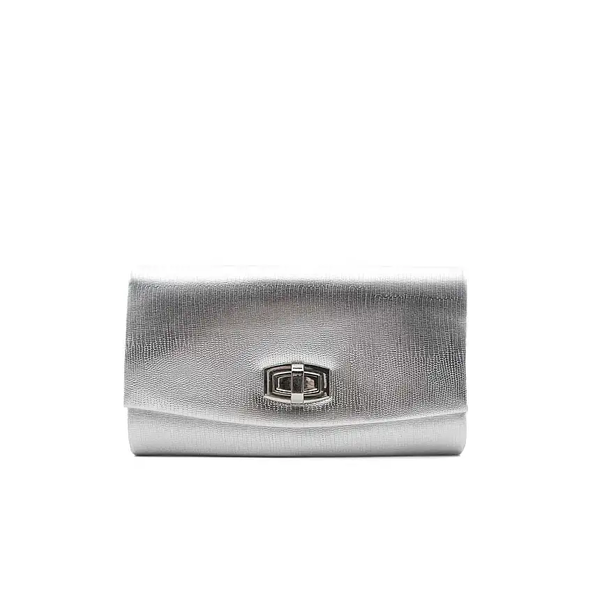 Cartera fiesta plata
