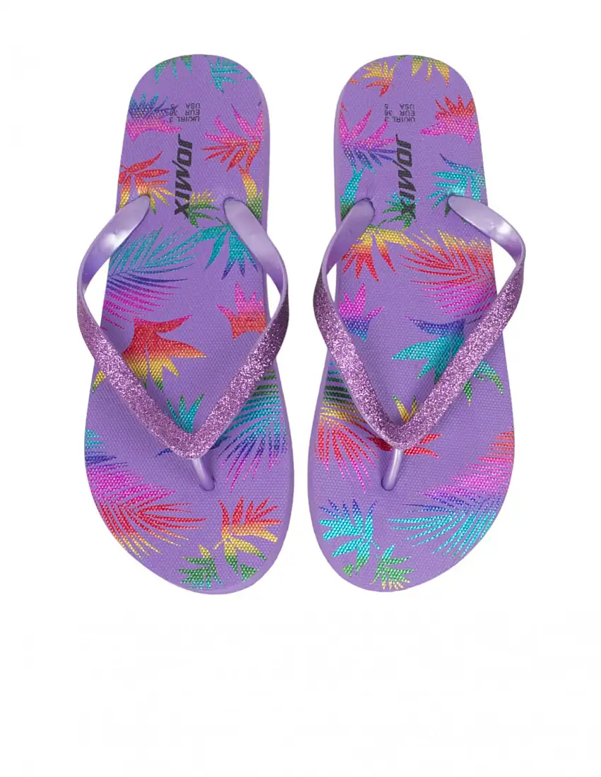 Chanclas Dedo Estampadas Violeta