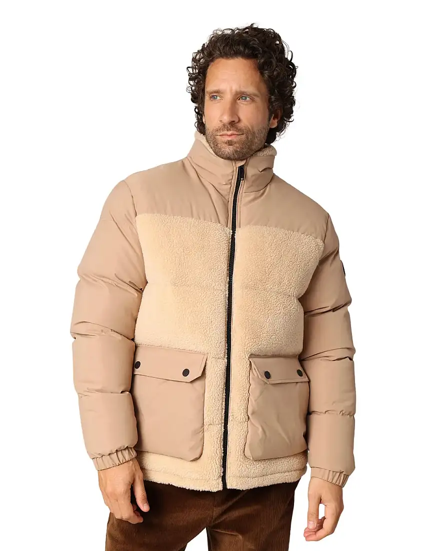 Chaqueta Acolchada DEELUXE Cambri Beige