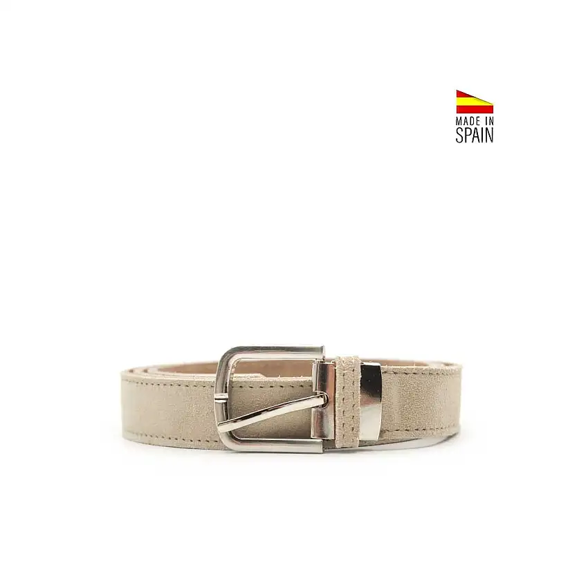 Cinturon niño serraje beige