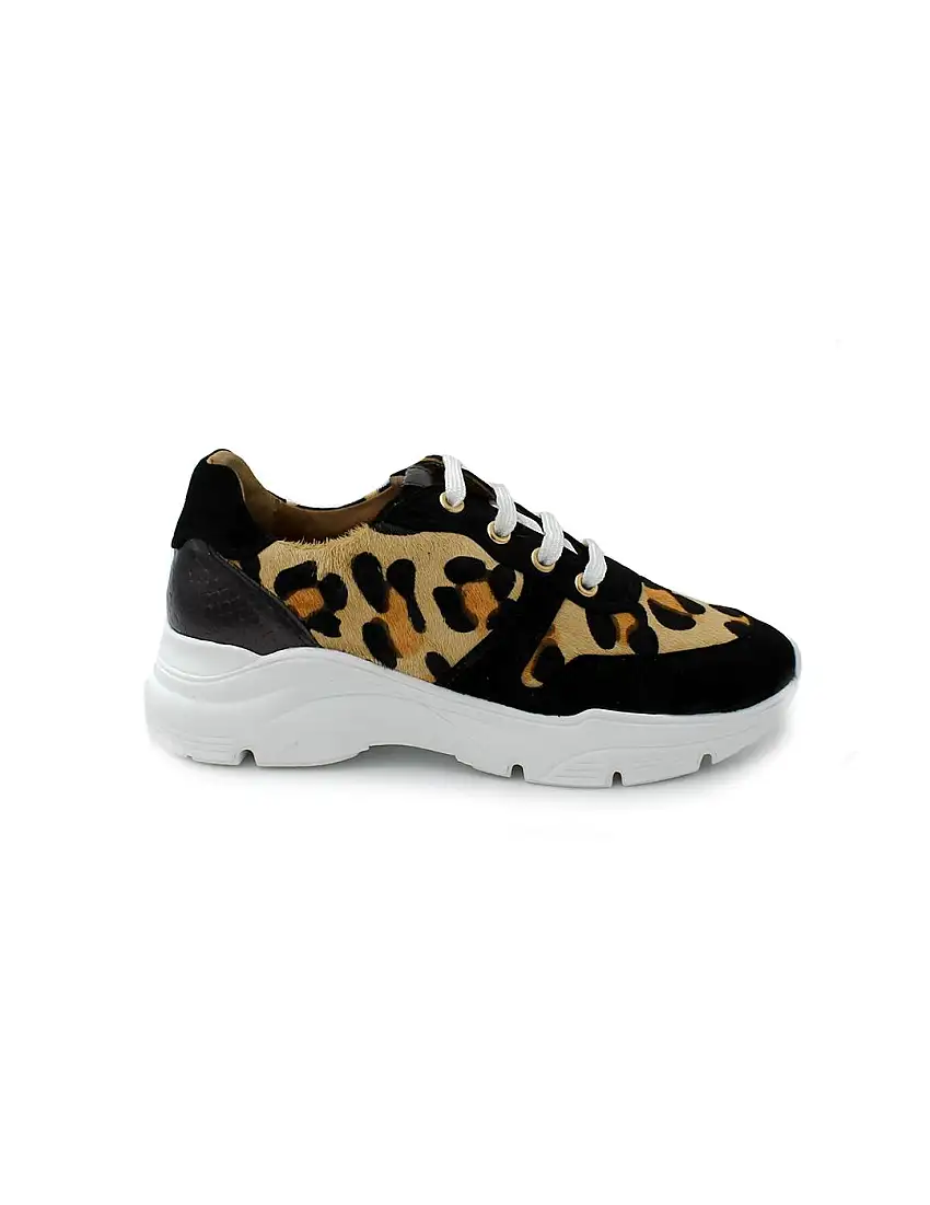 Deportivas Ante Daniela Shoes 24684 Leopardo/Negro Mujer