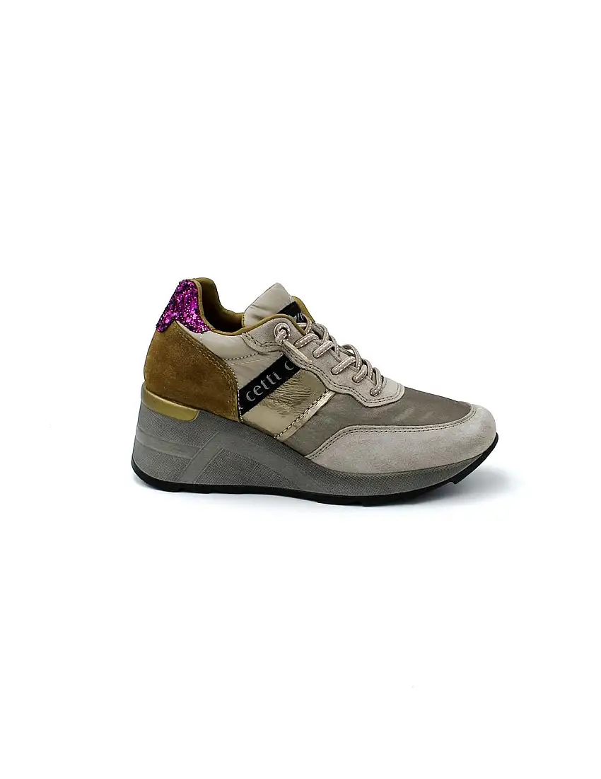 Deportivas CETTI C- 1149 Ante Old Rose Mujer