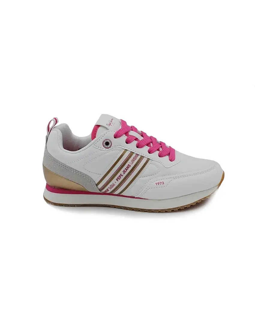 Deportivas PEPE JEANS PGS40011 800 Fucsia Dorada Niña.