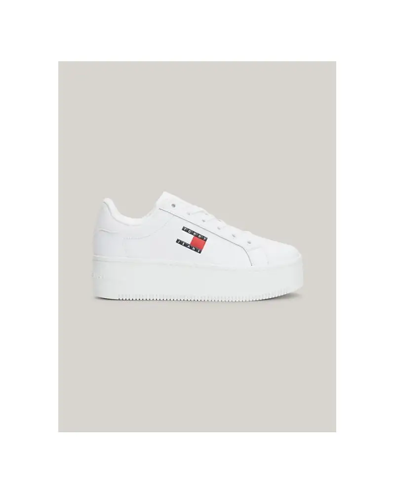 DEPORTIVO TOMMY JEANS WOMAN PLATFORM ESSENTIAL WHITE
