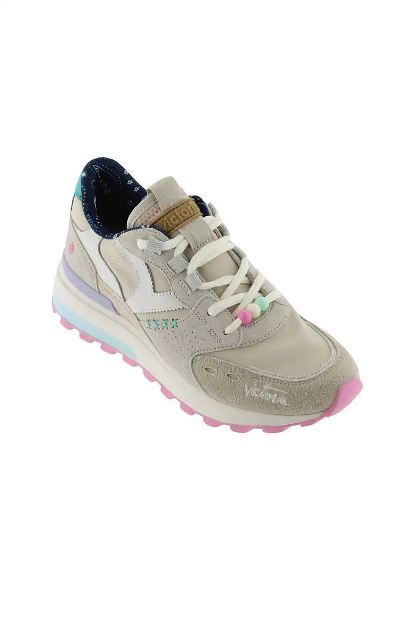 Deportivos Casual Mujer Victoria Luna beige 1156104