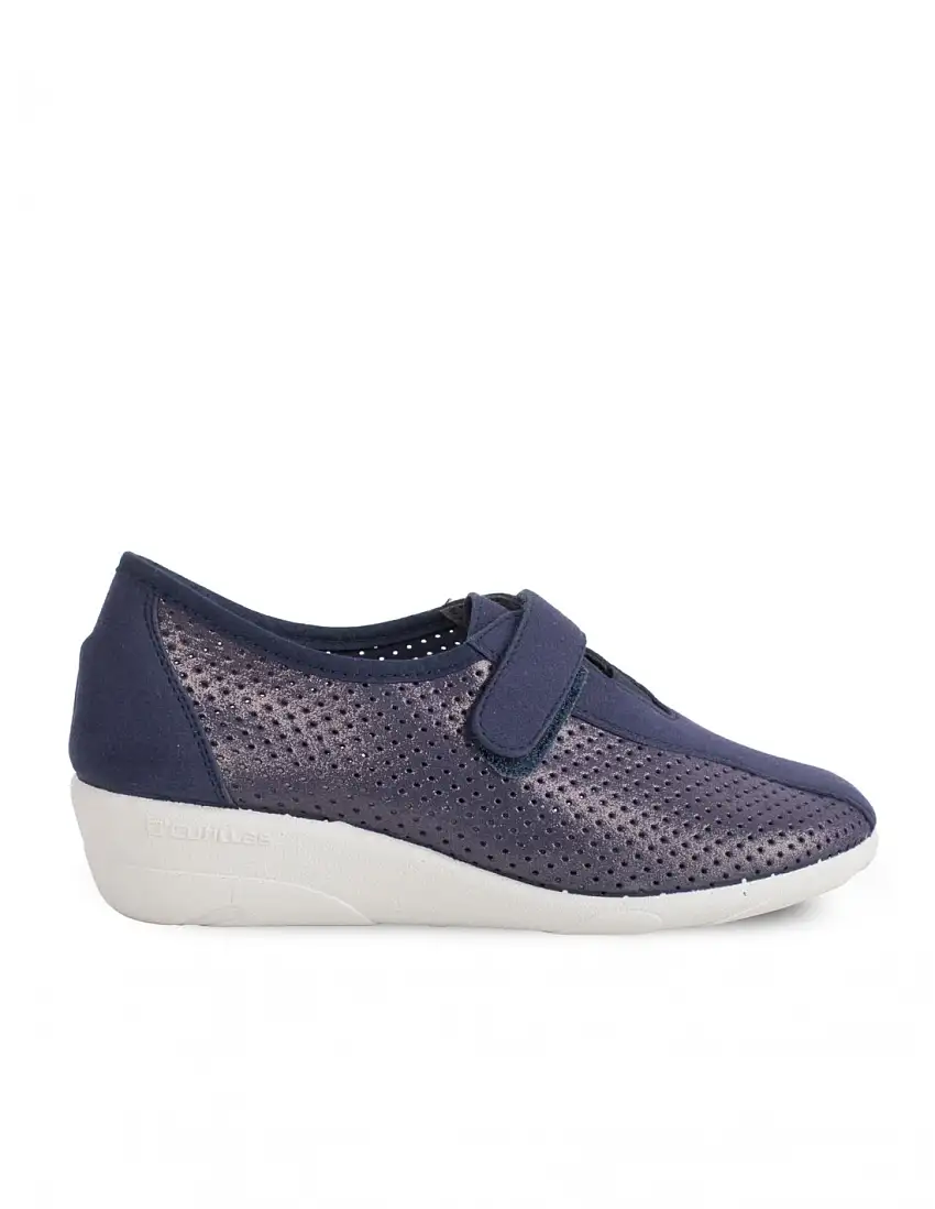 DOCTOR CUTILLAS Zapatos Cuña Velcro Azul