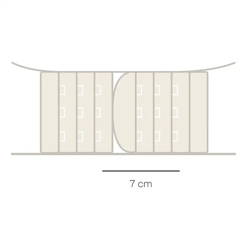 extensor de sujetador, tres corchetes de selene.