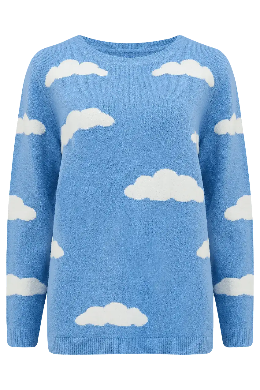 Jersey Aliana Azul, nubes esponjosas