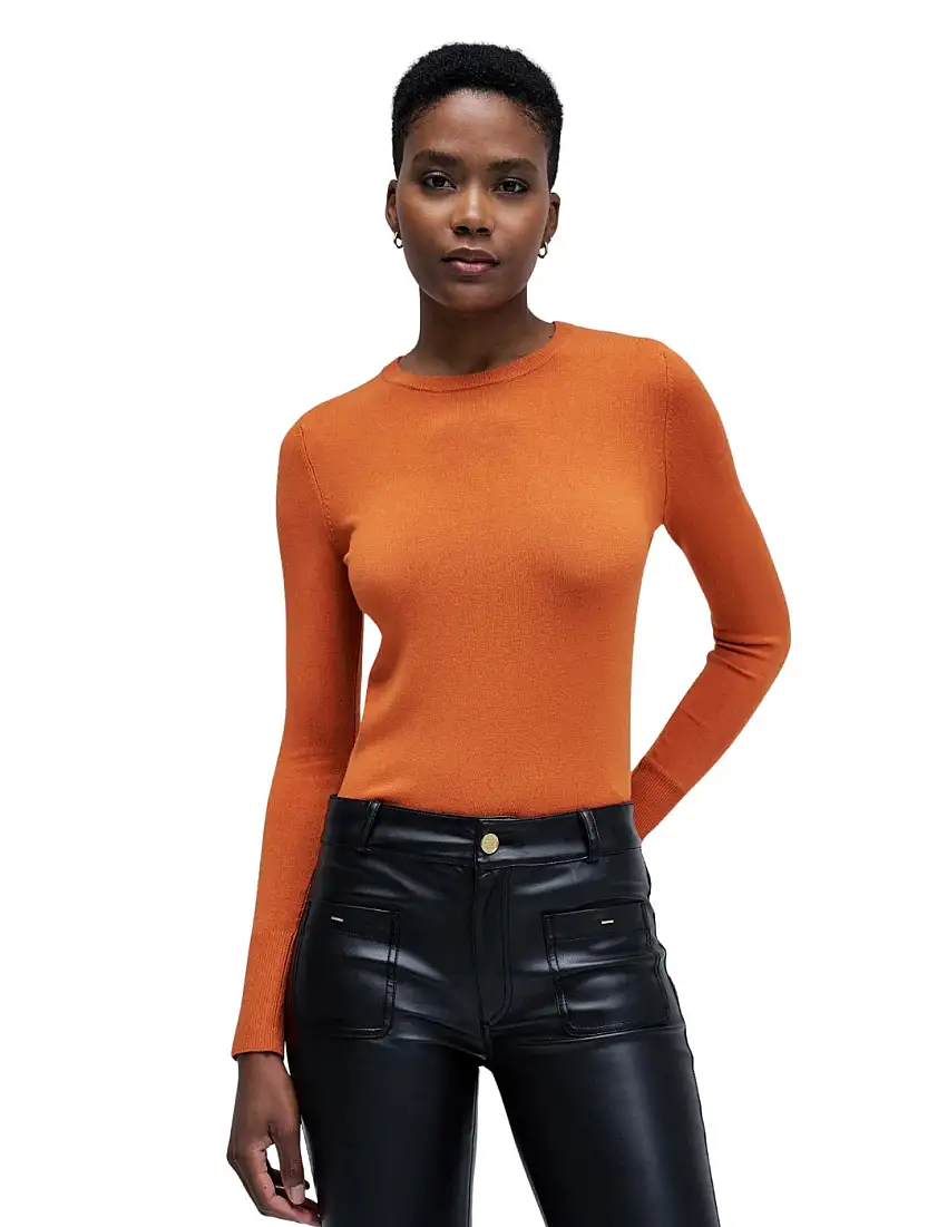 Jersey Básico Salsa Jeans Naranja