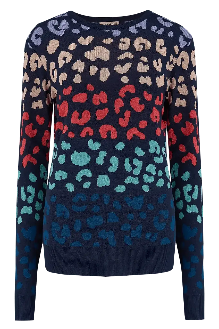 Jersey Callie Multi, Leopard Color Waves